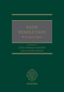 BANK RESOLUTION. THE EUROPEAN REGIME