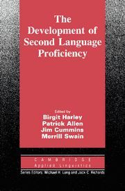THE DEVELOPMENT OF SECOND LANGUAGE PROFICIENCY