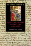 THE CAMBRIDGE COMPANION TO MEDIEVAL ENGLISH LITERATURE 1100-1500