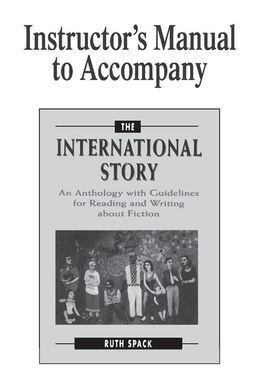 INSTRUCTOR'S MANUAL TO ACCOMPANY THE INTERNATIONAL STORY