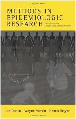 METHODS IN EPIDEMIOLOGIC RESEARCH