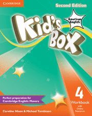 KID'S BOX AMERICAN ENGLISH - LEVEL 4 - WORKBOOK WITH ONLINE RESOURCES (2ND ED.)