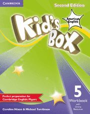 KID'S BOX AMERICAN ENGLISH - LEVEL 5 - WORKBOOK WITH ONLINE RESOURCES (2ND ED.)