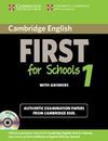 CAMBRIDGE ENGLISH FIRST FOR SCHOOLS 1