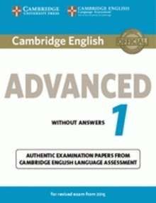 CAMBRIDGE ENGLISH: ADVANCED (CAE) 1 (2015 EXAM) STUDENT'S BOOK PACK (STUDENT'S B