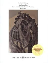 VERTEBRATES: COMPARATIVE ANATOMY, FUNCTION, EVOLUTION (INT'L ED)