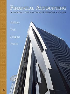 FINANCIAL ACCOUNTING: AN INTRODUCTION TO CONCEPTS, METHODS AND USES