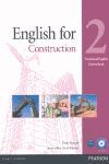 ENGLISH FOR CONSTRUCTION - LEVEL 2 - COURSEBOOK AND CD-ROM PACK