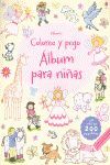 COLOREO Y PEGO. ÁLBUM PARA NIÑAS
