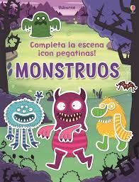 COMPLETA LA ESCENA ¡CON PEGATINAS! MONSTRUOS
