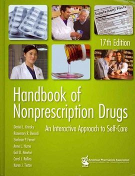 HANDBOOK OF NONPRESCRIPTION DRUGS: AN INTERACTIVE APPROACH TO SELF-CARE