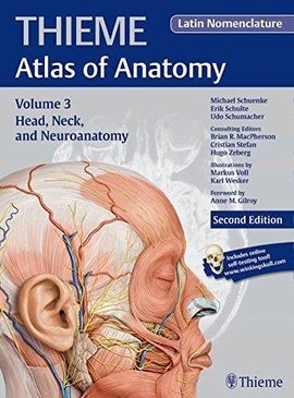 HEAD, NECK, AND NEUROANATOMY (THIEME ATLAS OF ANATOMY, 3), LATIN NOMENCLATURE - 2º ED. 2016