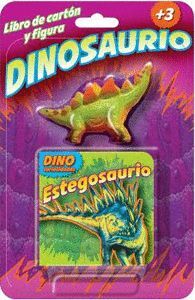 DINOSAURIOS. LIBRO CARTON Y FIGURA ESTEGOSAURIO