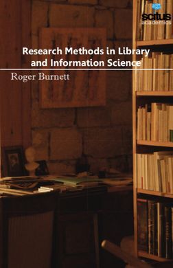 RESEARCH METHODS IN LIBRARY AND INFORMATION SCIENCE