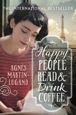 HAPPY PEOPLE READ AND DRINK COFFEE