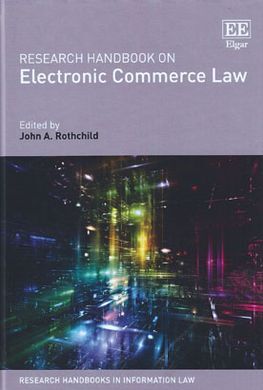 RESEARCH HANDBOOK ON ELECTRONIC COMMERCE LAW