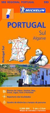 MAPA REGIONAL PORTUGAL SUR - ALGARVE