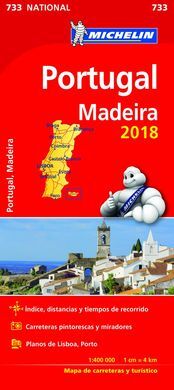 MAPA MICHELIN PORTUGAL MADEIRA 2018