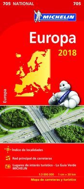 MAPA MICHELIN EUROPA 2018