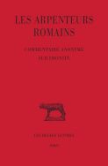 LES ARPENTEURS ROMAINS. TOME III : COMMENTAIRE ANONYME SUR FRONTIN