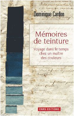 MÉMOIRES DE TEINTURE : VOYAGE DANS LE TEMPS CHEZ UN MAÎTRE DES COULEUR