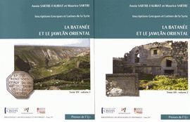 INSCRIPTIONS GRECQUES ET LATINES DE LA SYRIE : TOME 14,- VOLUME 1:  LA BATANÉE ET LE JAWLAN ORIENTAL, 2 VOLUMES