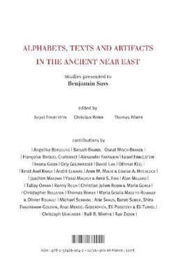 ALPHABETS, TEXTS AND ARTIFACTS IN THE ANCIENT NEAR EAST