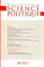 REVUE FRANÇAISE DE SCIENCE POLITIQUE 65/1