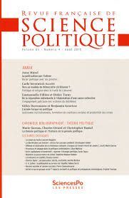 REVUE FRANÇAISE DE SCIENCE POLITIQUE 65 T4