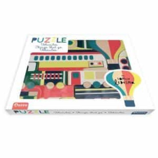 PUZLE DE MADERA VEHICULOS
