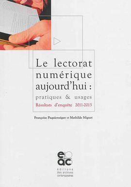 LECTORAT NUMÉRIQUE AUJOURDHUI