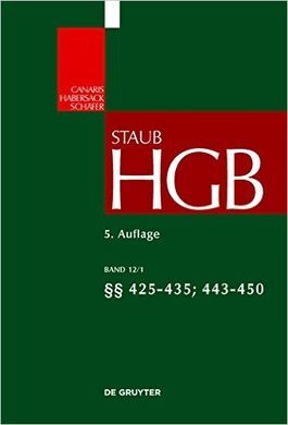 STAUB HANDELSGESETZBUCH - 5 AUFLAGE. BAND 12/1