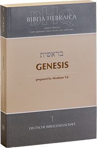 BIBLIA HEBRAICA QUINTA (BHQ) 7. LIEFERUNG: GENESIS