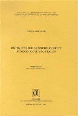 DICTIONNAIRE DE SOCIOLOGIE ET SYNÉCOLOGIE VÉGÉTALES