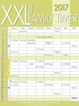 ORGANIZADOR SEMANAL FAMILY TIMER 2017 XXL