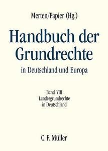 HANDBUCH DER GRUNDRECHTE. BAND. 8