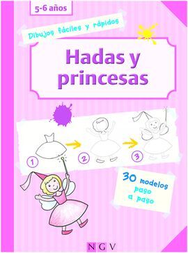DIBUJOS FACILES Y RAPIDOS. HADAS Y PRINCESAS