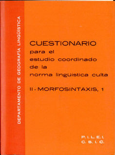 CUESTIONARIO PARA EL ESTUDIO COORDINADO DE LA NORMA LINGÜÍSTICA CULTA DE LAS PRINCIPALES CIUDADES DE IBEROAMÉRICA Y DE LA PENÍNSULA IBÉRICA. T.II. MOR