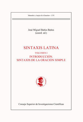 SINTAXIS LATINA (2 VOLS.)