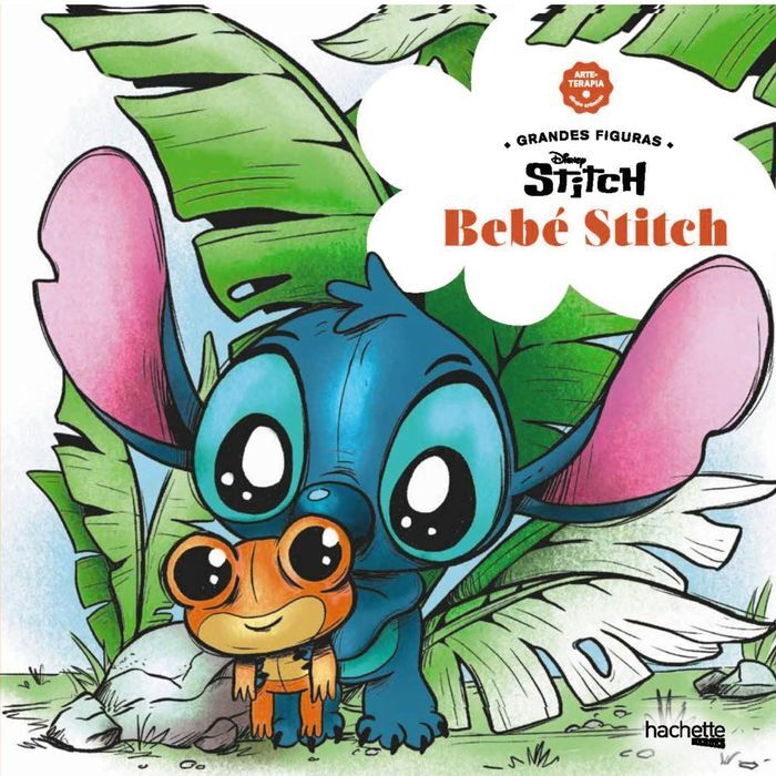 ARTETERAPIA, DIBUJOS ANTIESTRES. GRANDES FIGURAS: BEBE STITCH