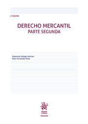 DERECHO MERCANTIL PARTE SEGUNDA 6ª EDICION MANUAL