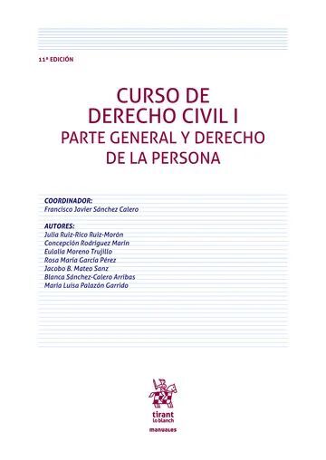 CURSO DERECHO CIVIL I PARTE GENERAL Y DERECHO PERSONA 11ª E