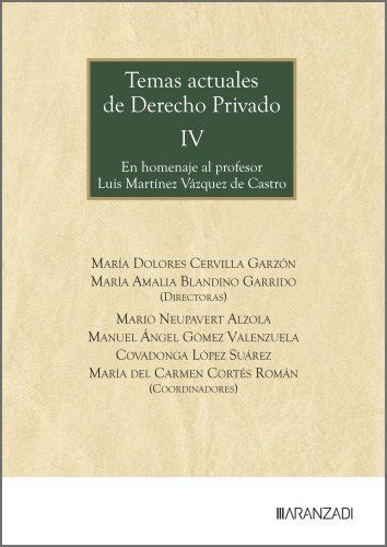 TEMAS ACTUALES DE DERECHO PRIVADO IV