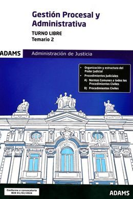 GESTION PROCESAL Y ADMINISTRATIVA TURNO LIBRE TEMA