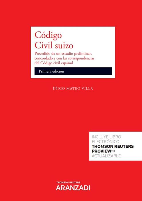CÓDIGO CIVIL SUIZO (DÚO)