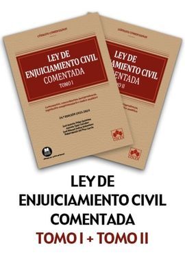 LEY DE ENJUICIAMIENTO CIVIL COMENTADA 2 TOMOS 2023