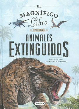 MAGNIFICO LIBRO ANIMALES EXTIN