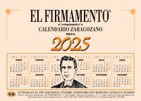 2025 - CALENDARIO ZARAGOZANO MESA - EL FIRMAMENTO