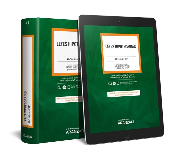 LEYES HIPOTECARIAS - 23ª ED - 2019