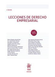 LECCIONES DE DERECHO EMPRESARIAL (4ª EDICION)- 2020
